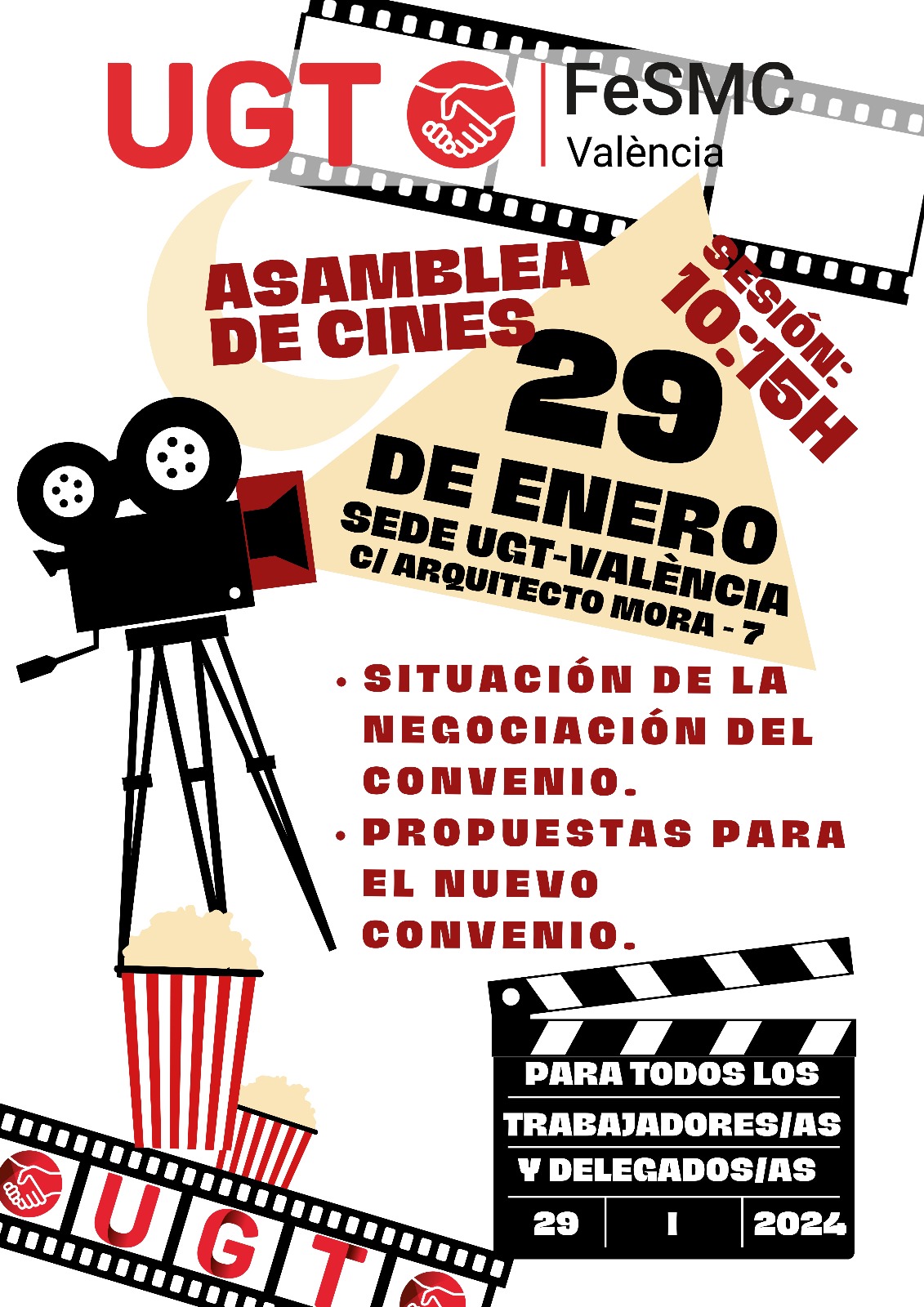 Asamblea de Cines de la provincia de Valencia el próximo 29 de enero