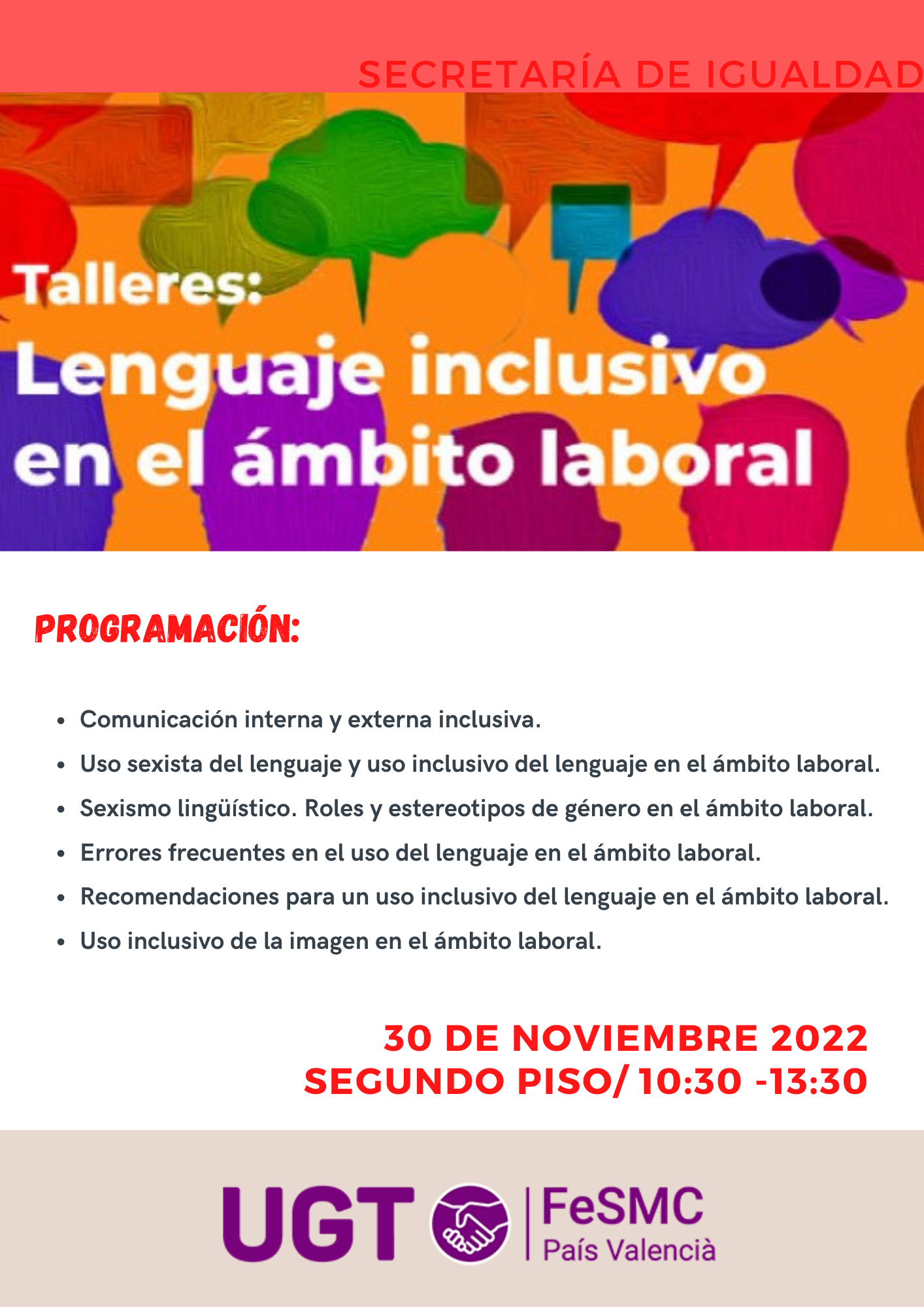 CARTEL TALLER LENGUAJE 22
