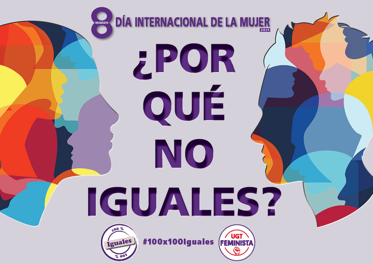 cartel dia mujer 4 lenguas 2021 castellano