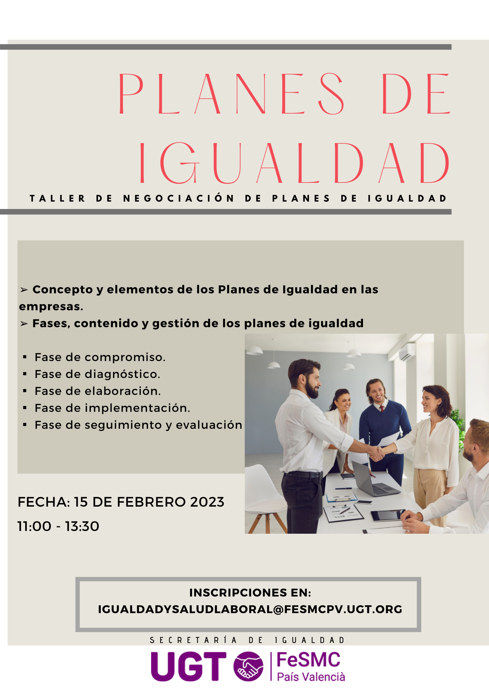 taller igualdad