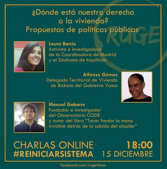 RUGE - ¿Dónde está nuestro derecho a la vivienda? Propuestas de políticas públicas