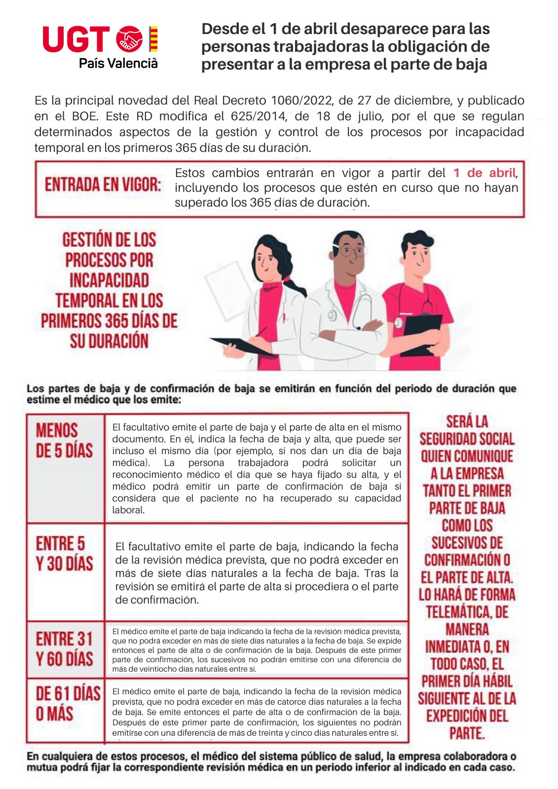 parte de baja 2023