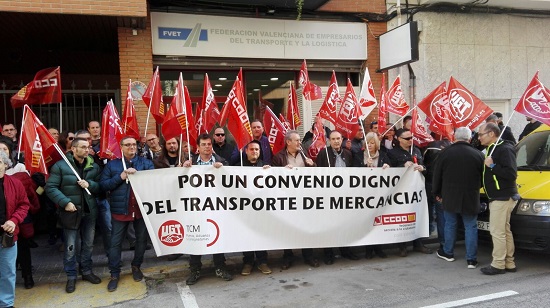 concentracion convenio mercancias valencia