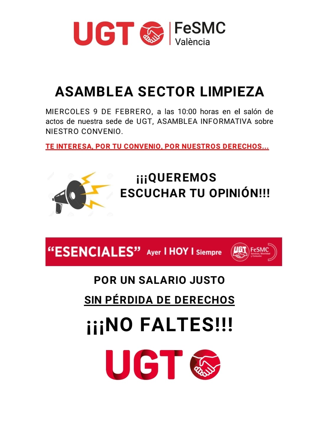 ASAMBLEA SECTOR LIMPIEZA