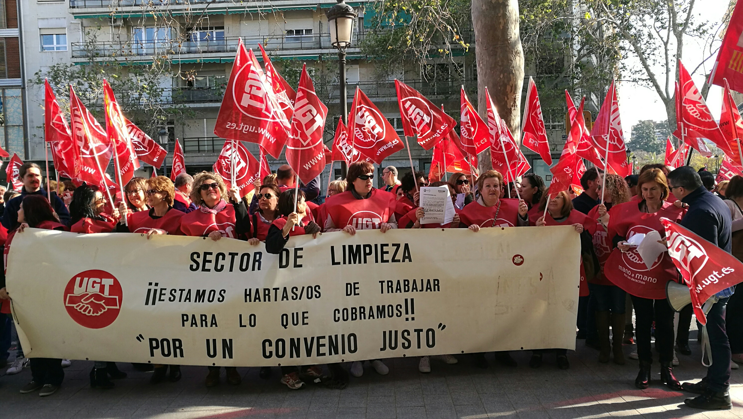 Concentración de UGT ante Delegación de Trabajo