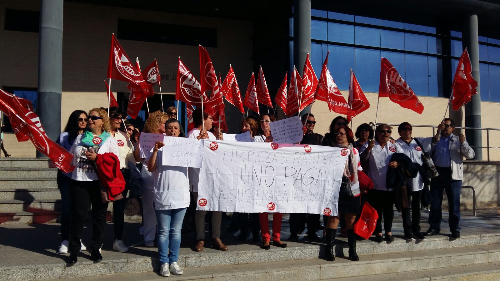 UGT denuncia el retraso en el abono de salarios a los trabajadores y trabajadoras de Limpiezas Raspeig